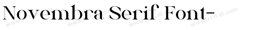 Novembra Serif Font字体转换
